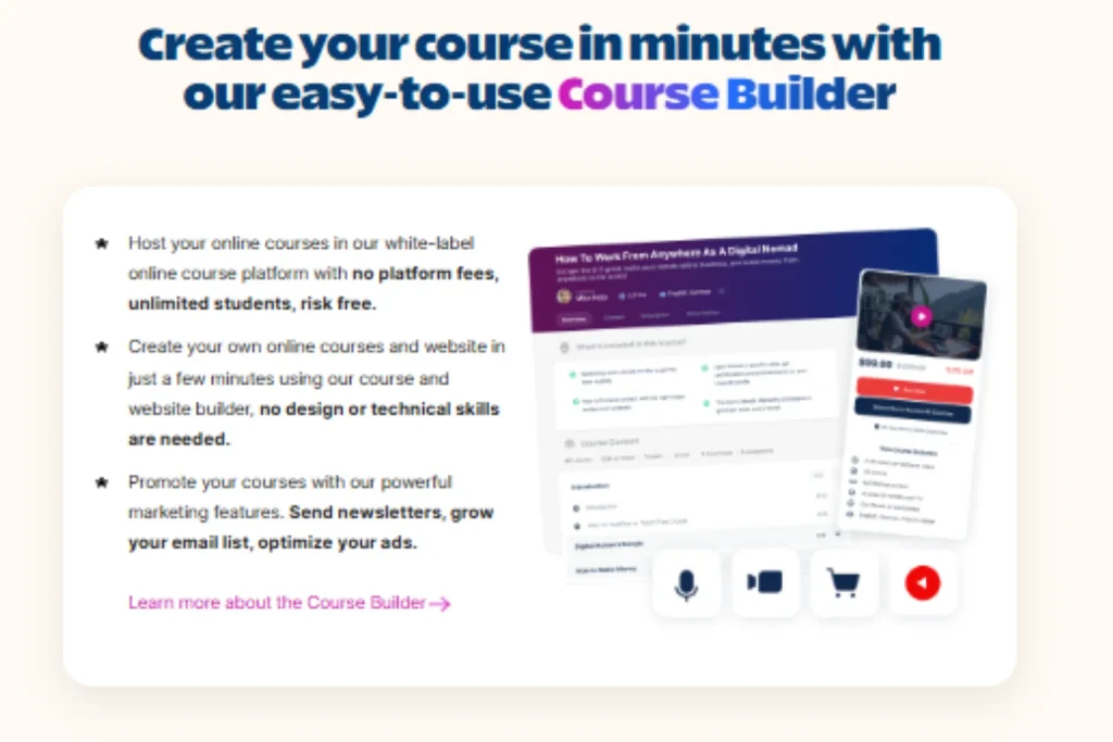 Course builder